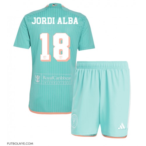 Camiseta Inter Miami Jordi Alba #18 Tercera Equipación para niños 2024-25 manga corta (+ pantalones cortos)